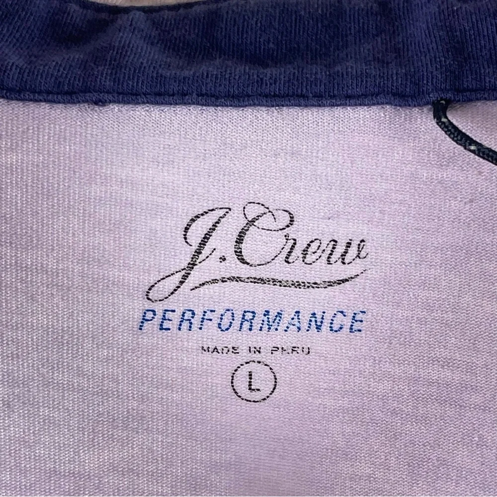 J. Crew Large Pima Cotton Performance Polo Shirt Lilac Golf Active Preppy